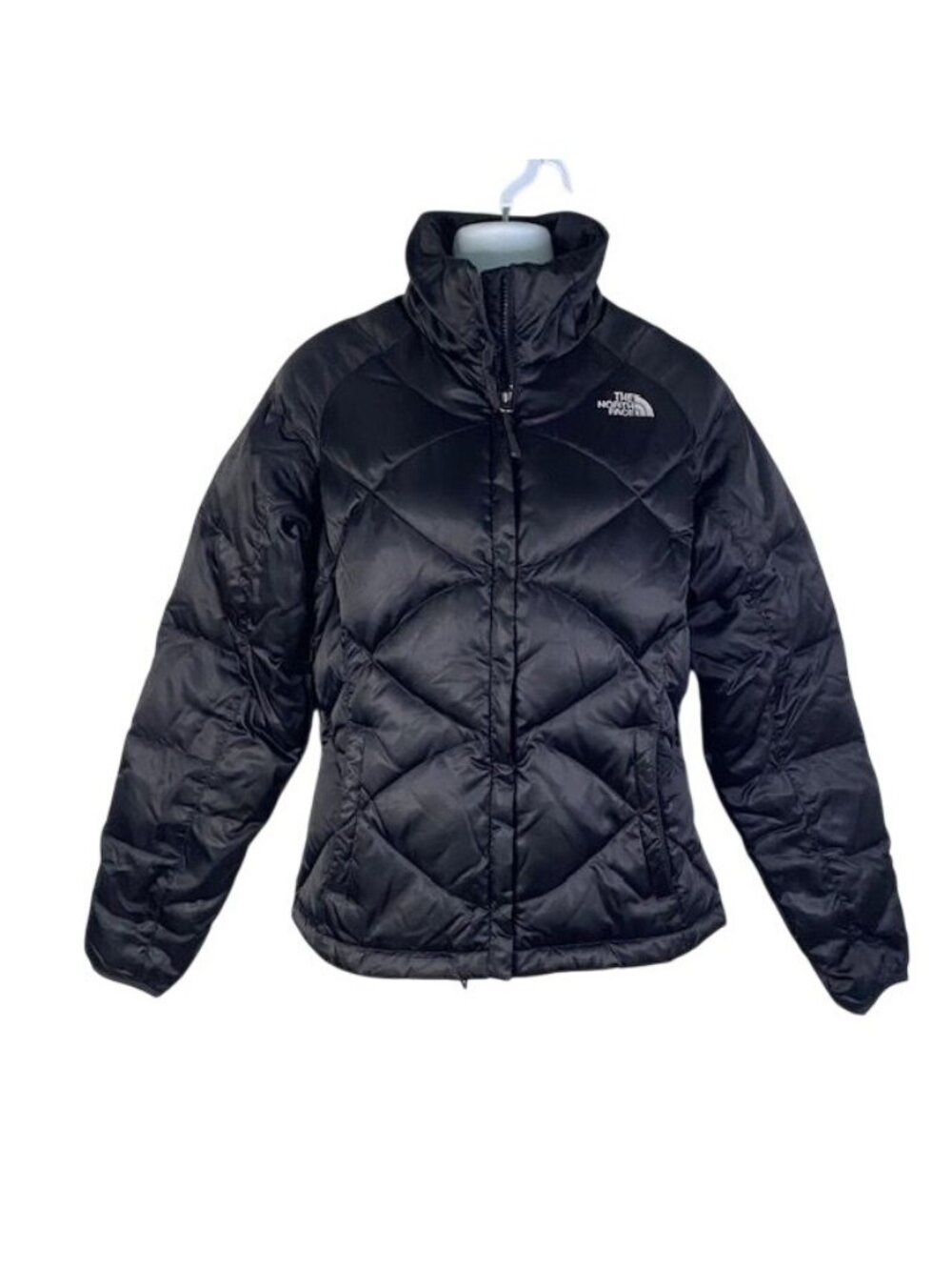 Aconcagua Down Jacket North Face Black 550 XS Diamond Quilted Outdoors Winter